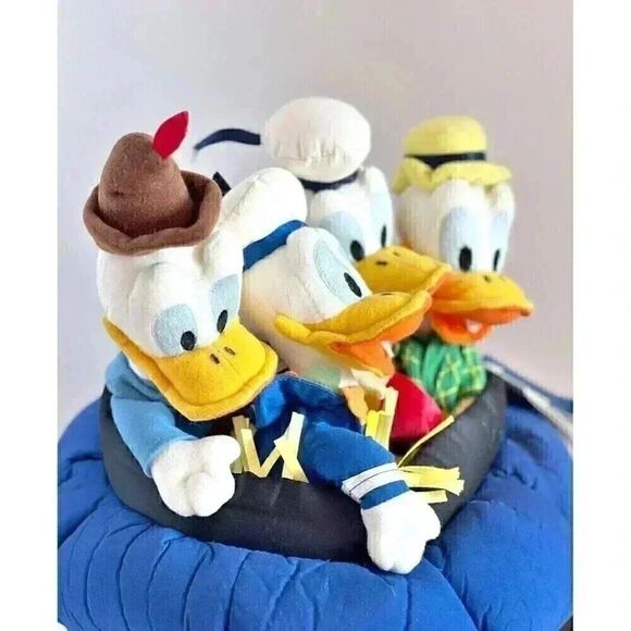 Disney Store Donald Duck 65th Anniversary Bean Bag Set Plush 65 Feisty Years! - Picture 3 of 16